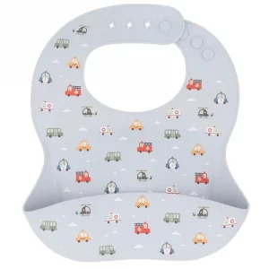 Babero de silicona alimentaria con recogedor TUTETE - City car