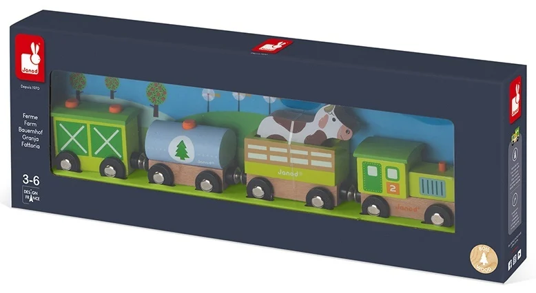 Tren de Madera Granja - JANOD 2 Tren de Madera Granja - JANOD - Imagen 2
