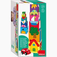 Goula Cubos Apilables Coche con formas y colores - GOULA