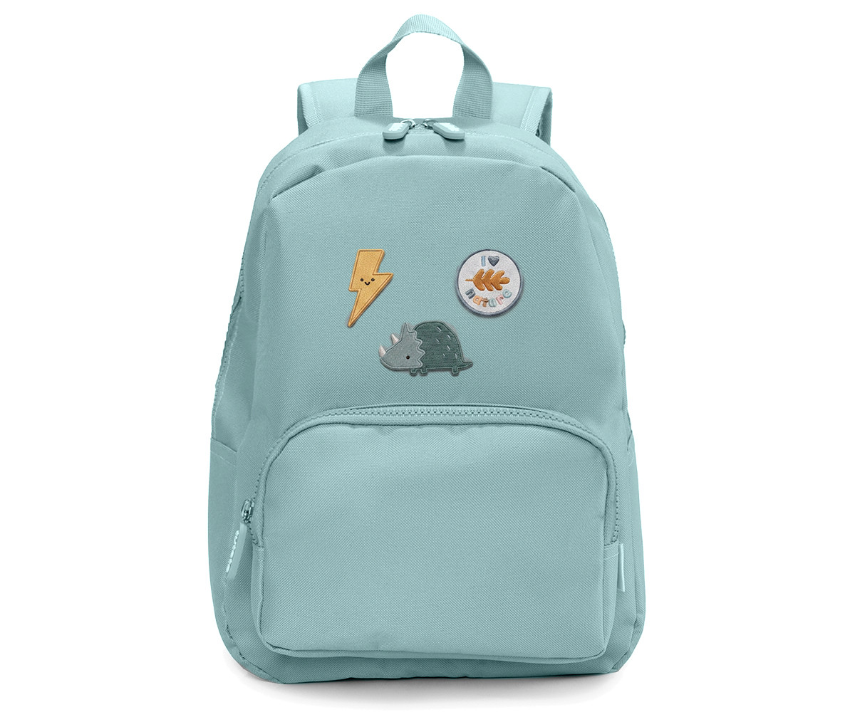Mochila Solid Color Green + 6 Parches Autoadhesivos Nature