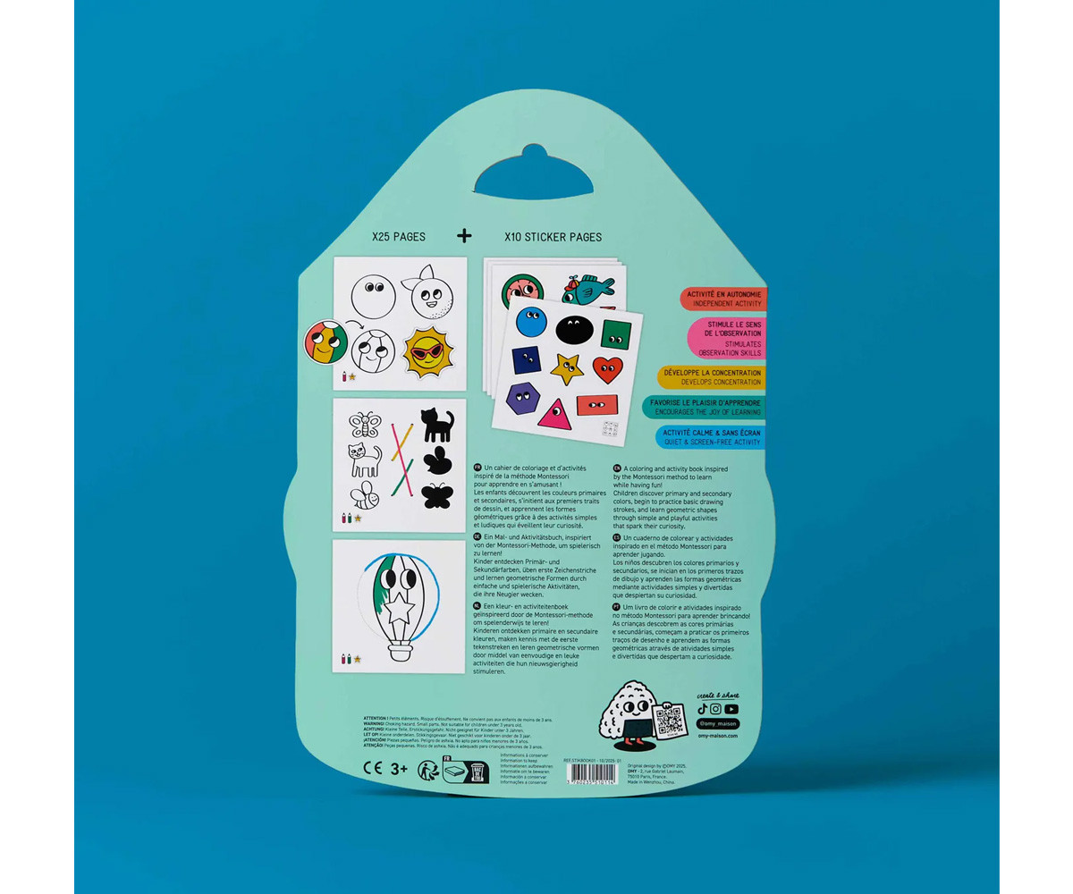 LIBRO MONTESSORI STICKERS FORMAS GEOMETRICAS - OMY 6 LIBRO MONTESSORI STICKERS FORMAS GEOMETRICAS - OMY - Imagen 6