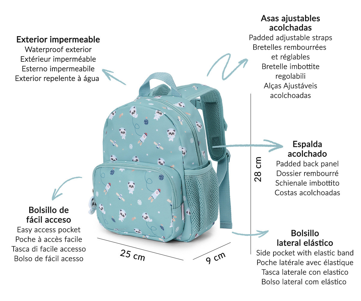 MOCHILA BIRDS INFANTIL - IMPERMEABLE- TUTETE 4 MOCHILA BIRDS INFANTIL - IMPERMEABLE- TUTETE - Imagen 4