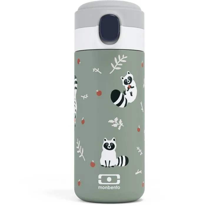 BOTELLA TERMICA POP MONBENTO - MAPACHE- 360ML 1 BOTELLA TERMICA POP MONBENTO - MAPACHE- 360ML