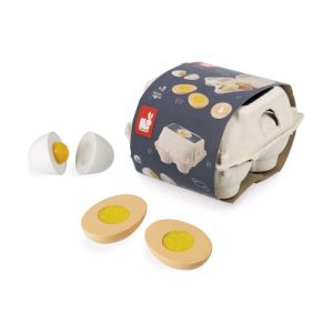 HUEVERA CON 4 HUEVOS MADERA - JANOD
