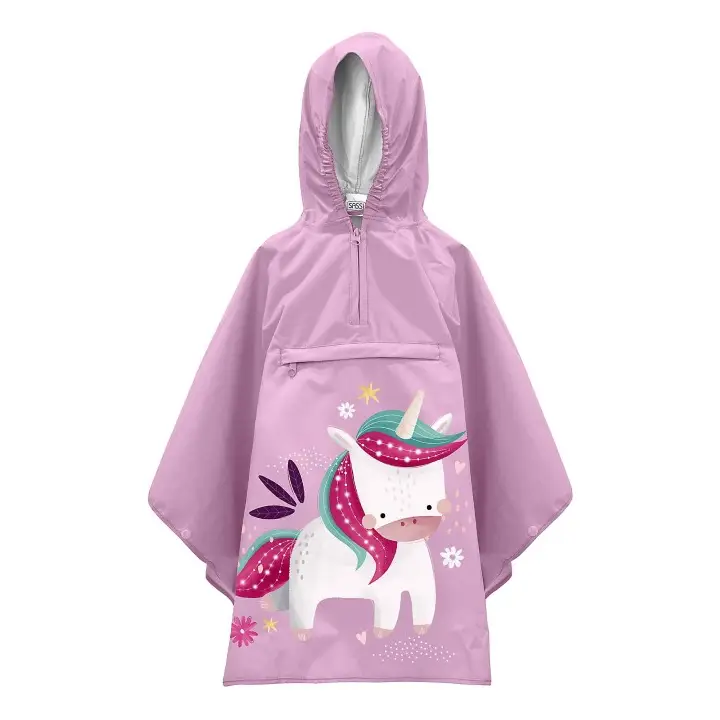 PONCHO IMPERMEABLE UNICORNIO  3-6 AÑOS - SASSI