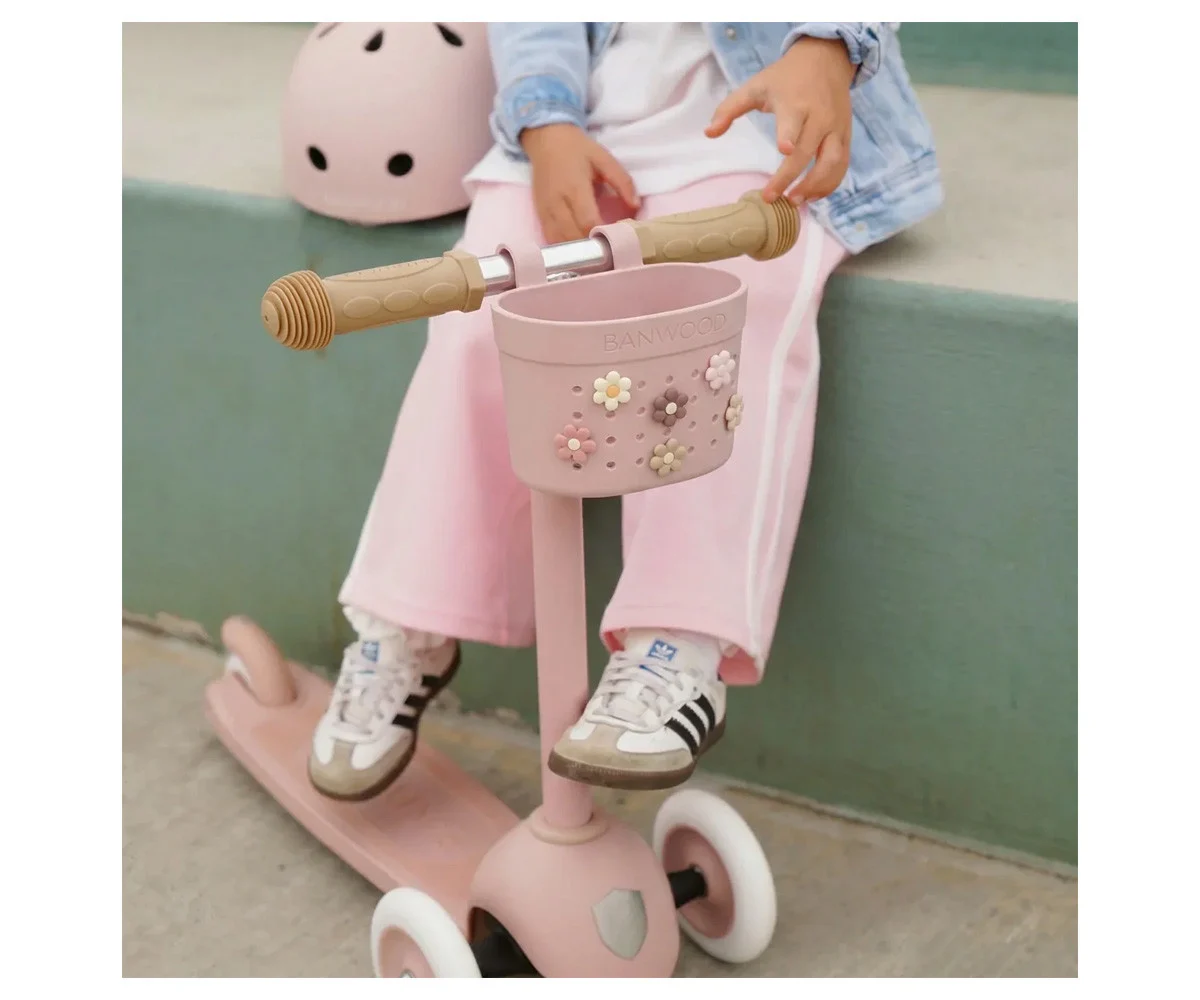 PATINETE IVORY + CESTA Y PINES FLORES 7 PATINETE IVORY + CESTA Y PINES FLORES - Imagen 7
