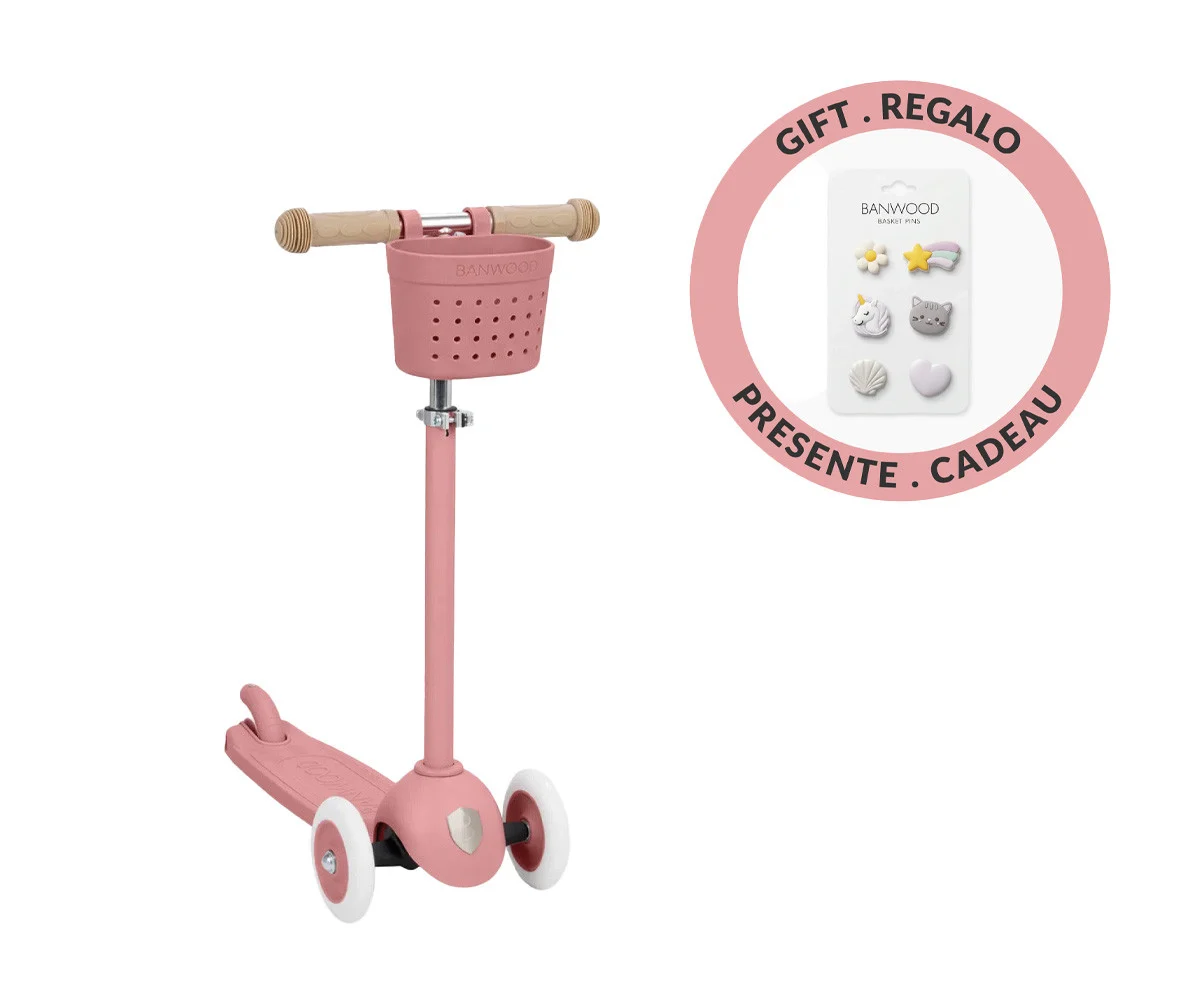 PATINETE RASPBERRY + CESTA Y PINES - BANWOOD 1 PATINETE RASPBERRY + CESTA Y PINES - BANWOOD