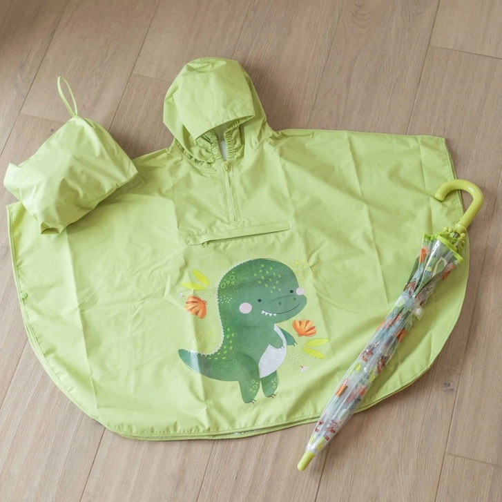 PONCHO IMPERMEABLE DINO 3-6 AÑOS - SASSI 4 PONCHO IMPERMEABLE DINO 3-6 AÑOS - SASSI - Imagen 4