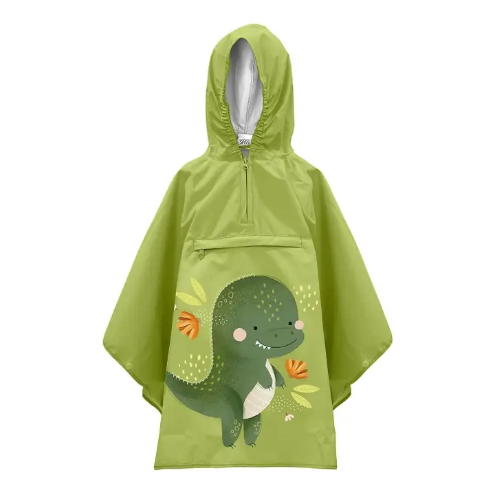 PONCHO IMPERMEABLE DINO 3-6 AÑOS - SASSI