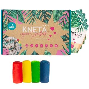 SET 4 COLORES PLASTILINA (50GR) - KNETA