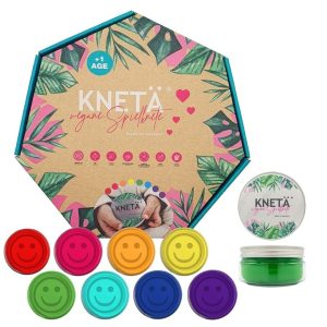 SET 8 COLORES 125GR FRASCOS PLASTILINA - KNETA